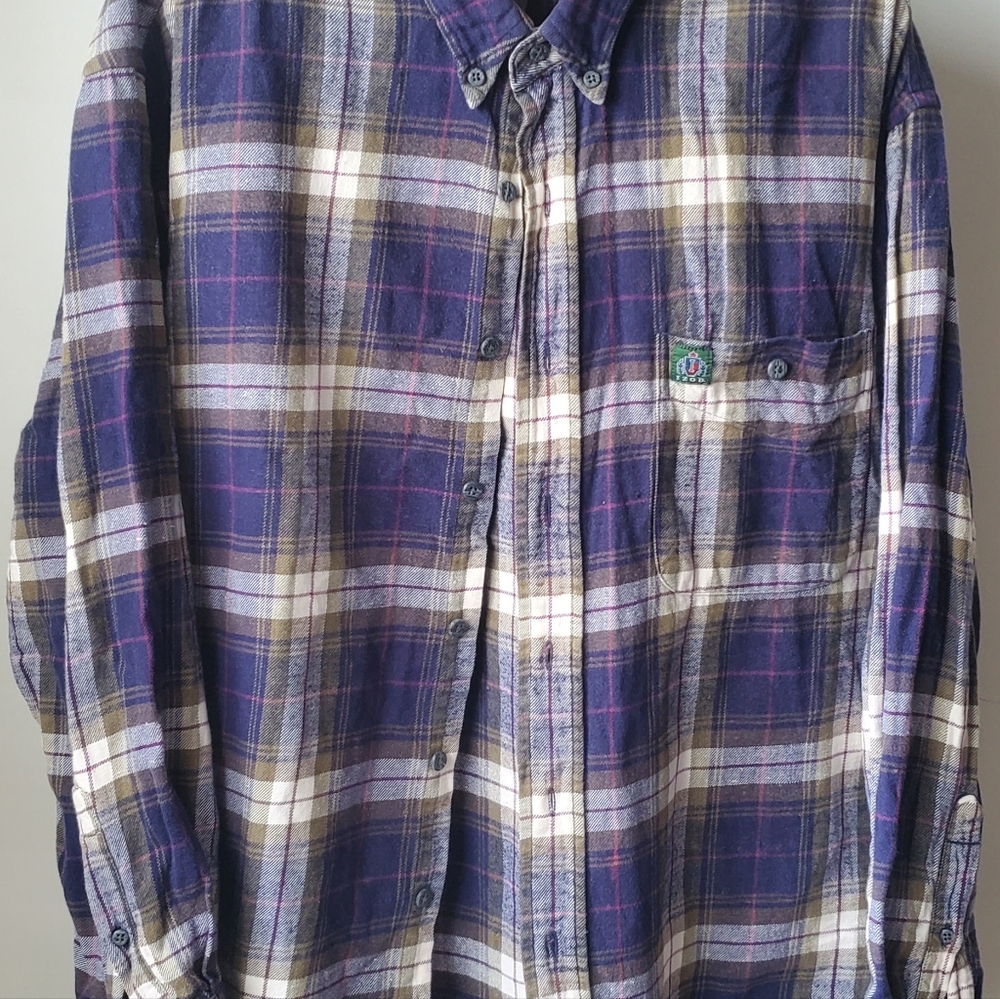 Vintage Izod Flannel Shirt